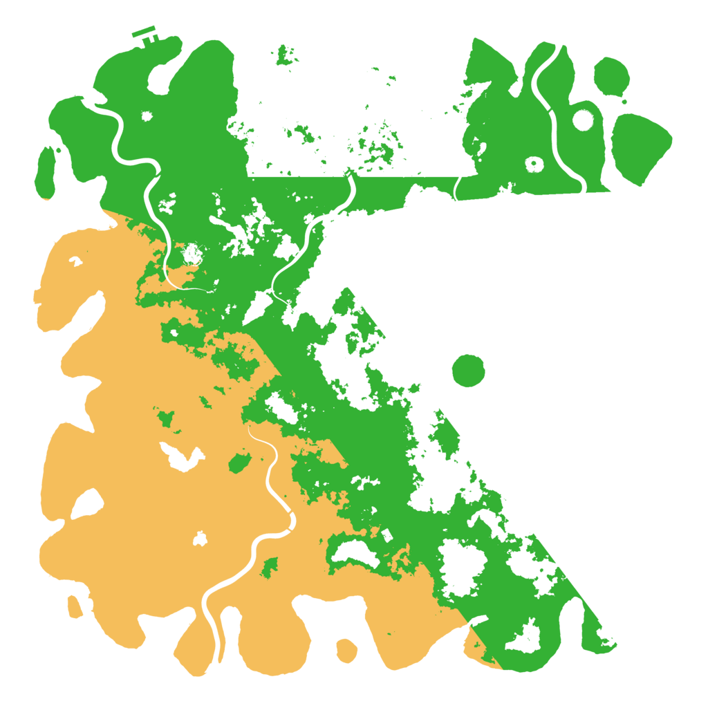 Biome Rust Map: Procedural Map, Size: 6000, Seed: 1189290017