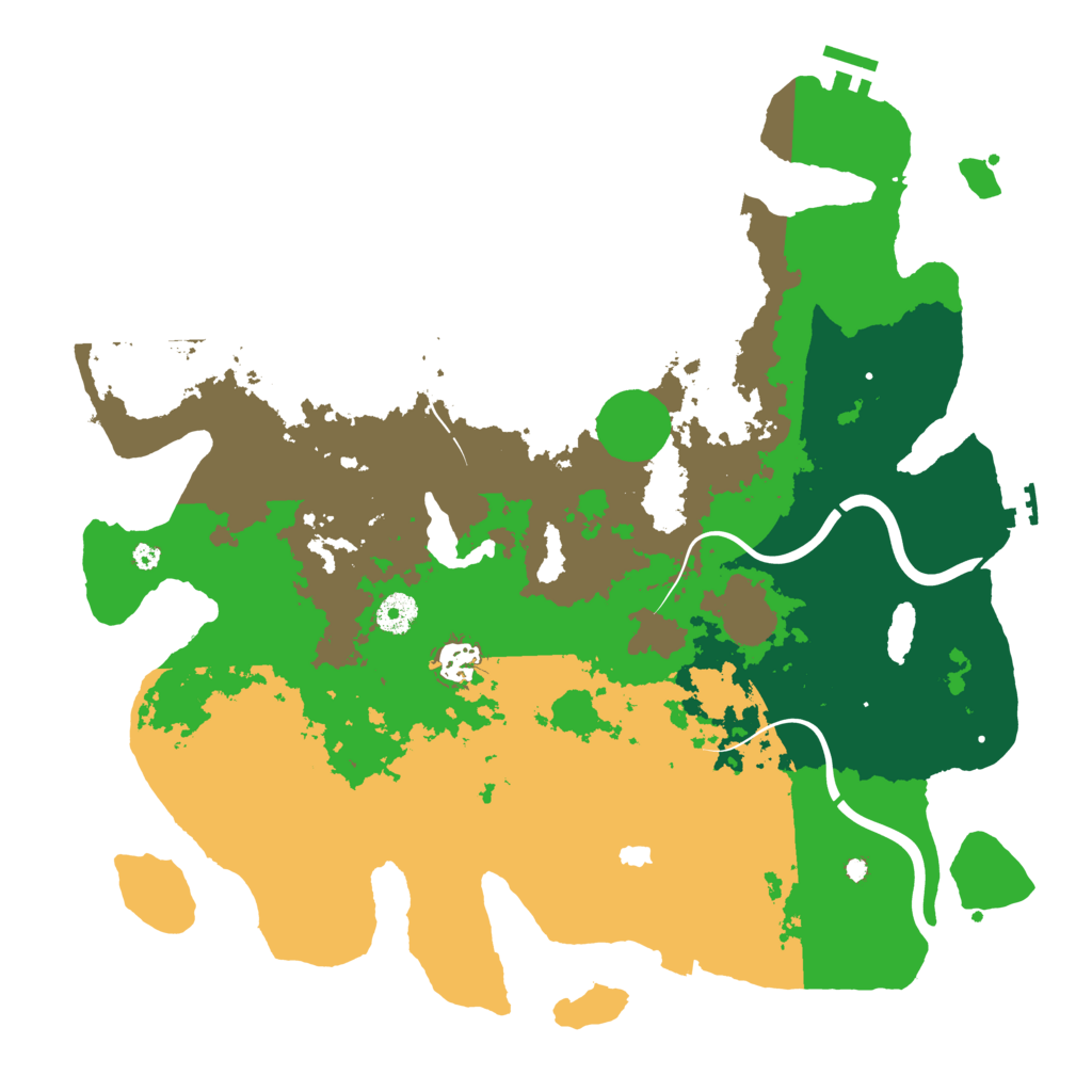 Biome Rust Map: Procedural Map, Size: 4000, Seed: 997631
