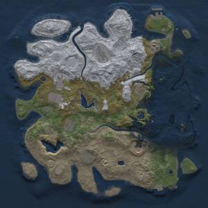 Thumbnail Rust Map: Procedural Map, Size: 4000, Seed: 997631, 15 Monuments