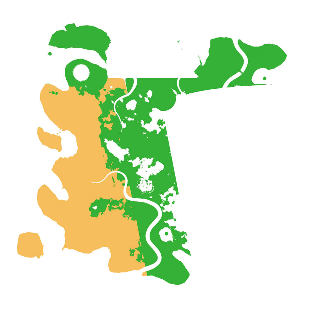 Biome Rust Map: Procedural Map, Size: 3500, Seed: 564646654