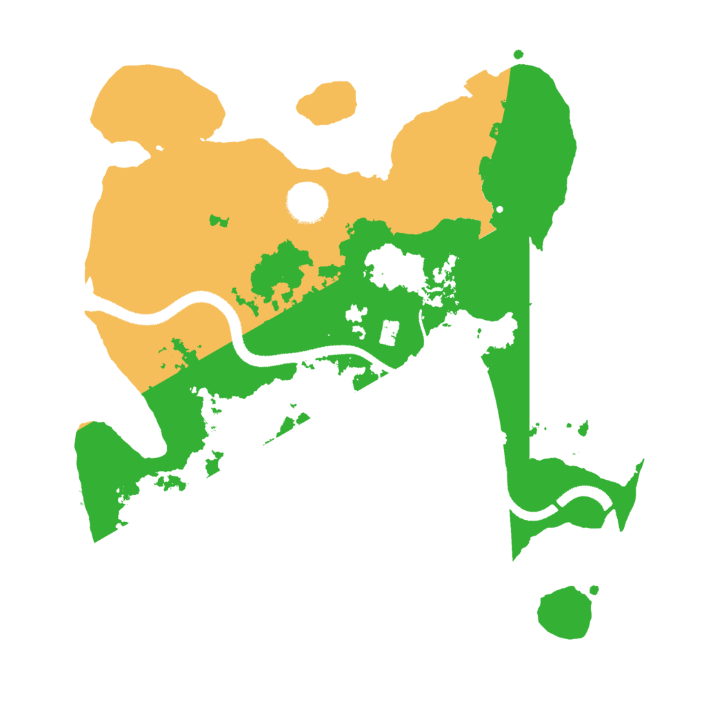Biome Rust Map: Procedural Map, Size: 3000, Seed: 1961591217