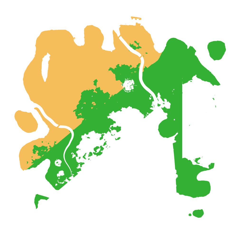 Biome Rust Map: Procedural Map, Size: 3500, Seed: 303030