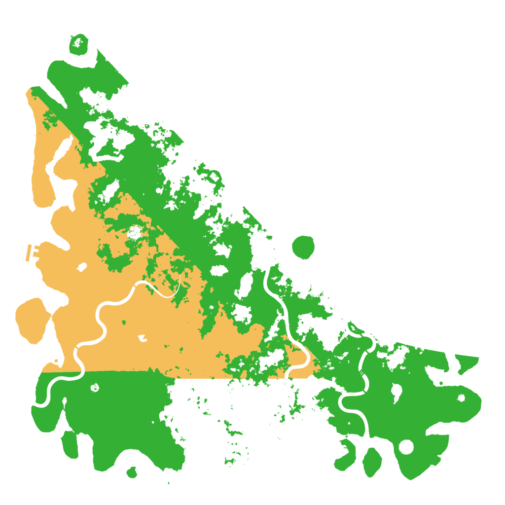 Biome Rust Map: Procedural Map, Size: 6000, Seed: 451252