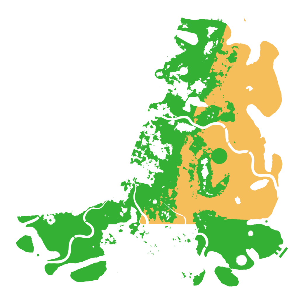 Biome Rust Map: Procedural Map, Size: 5000, Seed: 1382047210