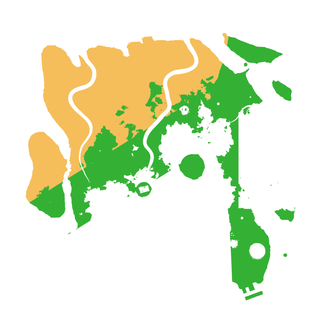 Biome Rust Map: Procedural Map, Size: 3500, Seed: 768872901