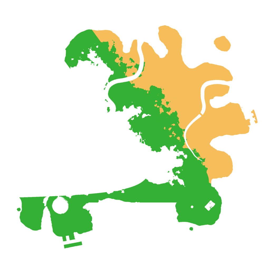 Biome Rust Map: Procedural Map, Size: 3000, Seed: 1483826231