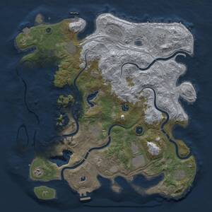 Thumbnail Rust Map: Procedural Map, Size: 4250, Seed: 2119402722, 15 Monuments