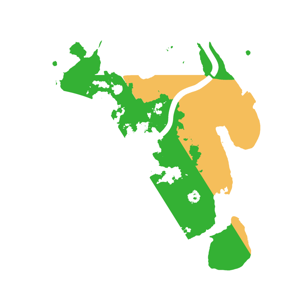 Biome Rust Map: Procedural Map, Size: 2500, Seed: 1127938627