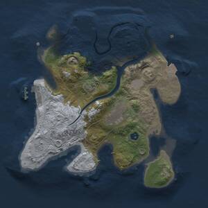 Thumbnail Rust Map: Procedural Map, Size: 2500, Seed: 1127938627, 7 Monuments