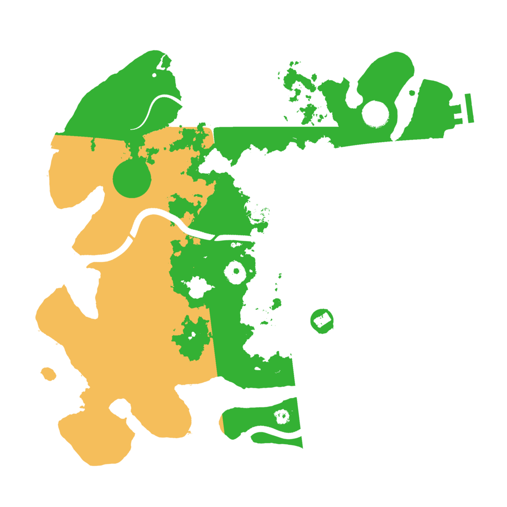 Biome Rust Map: Procedural Map, Size: 3500, Seed: 557877