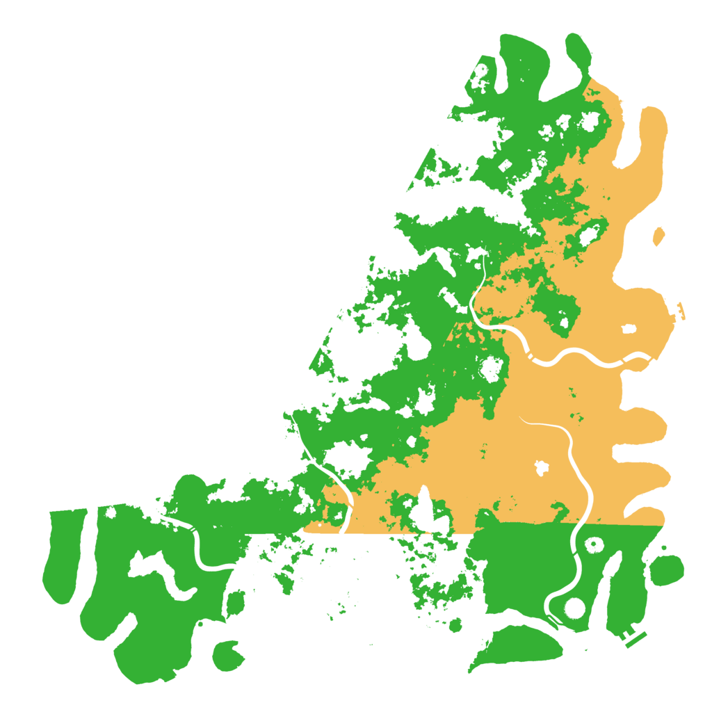 Biome Rust Map: Procedural Map, Size: 6000, Seed: 689953313