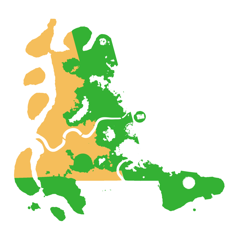 Biome Rust Map: Procedural Map, Size: 3500, Seed: 12727