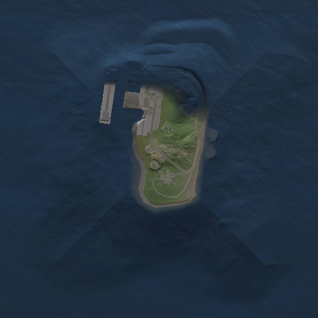 Rust Map: Procedural Map, Size: 1150, Seed: 27773031, 2 Monuments
