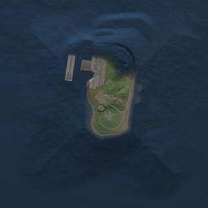 Thumbnail Rust Map: Procedural Map, Size: 1150, Seed: 27773031, 2 Monuments