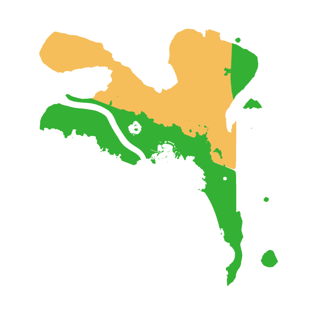 Biome Rust Map: Procedural Map, Size: 2500, Seed: 322540013