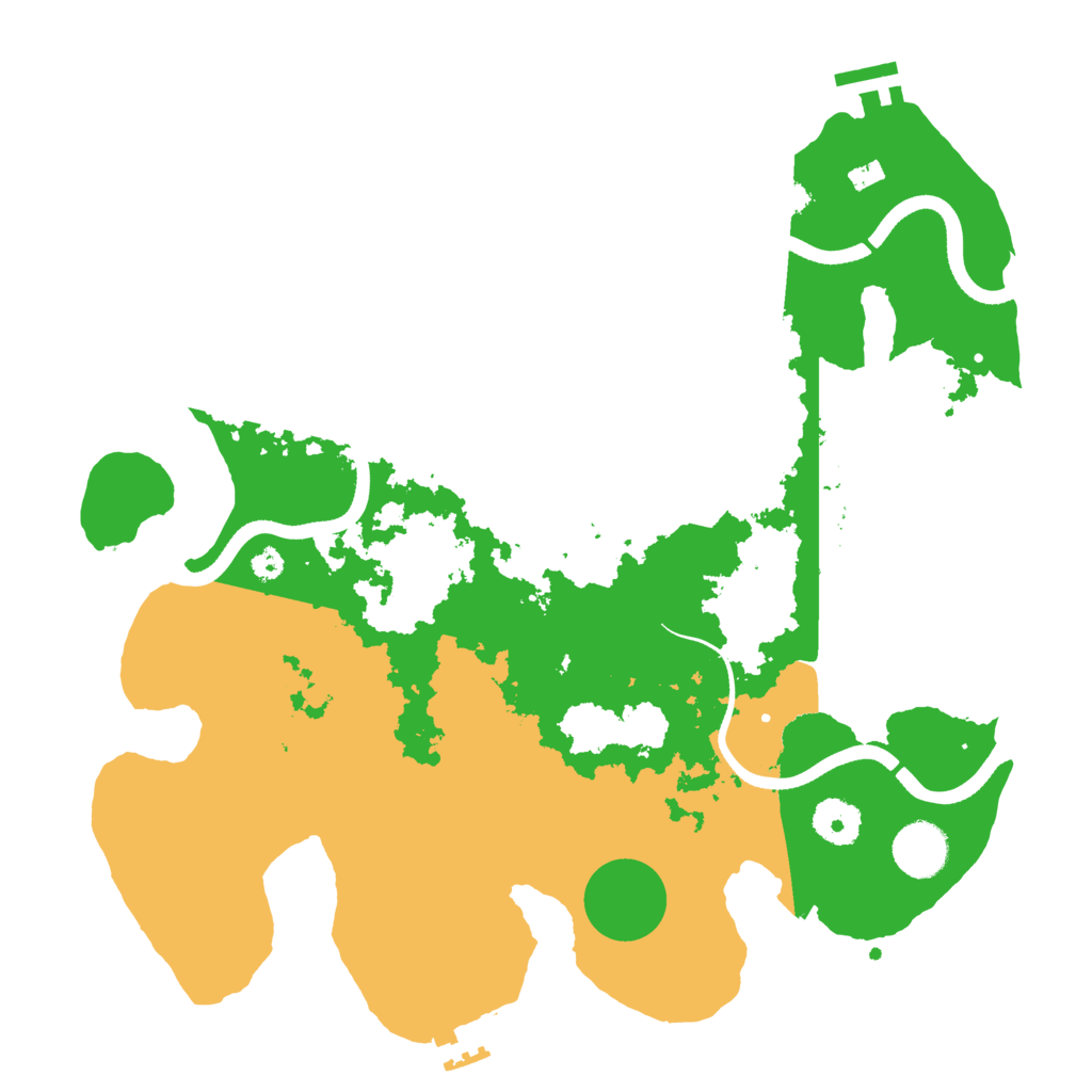 Biome Rust Map: Procedural Map, Size: 3500, Seed: 38382817