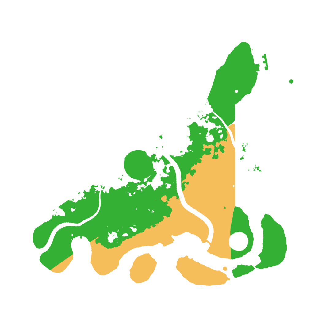 Biome Rust Map: Procedural Map, Size: 3000, Seed: 2050972266