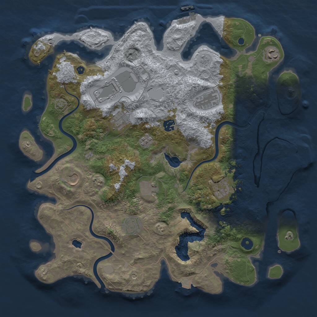 Procedural Map :: Rust Map :: Just-Wiped