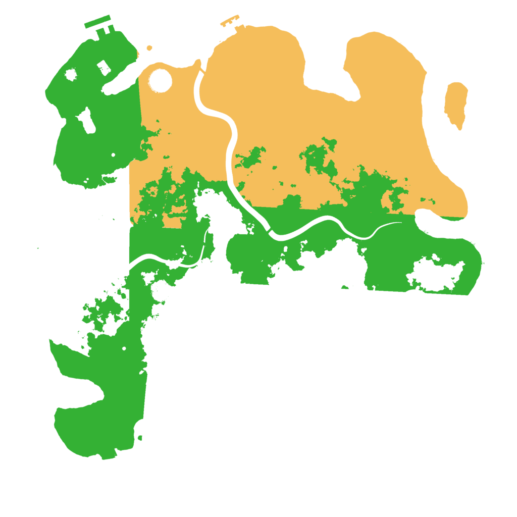 Biome Rust Map: Procedural Map, Size: 3900, Seed: 93715523
