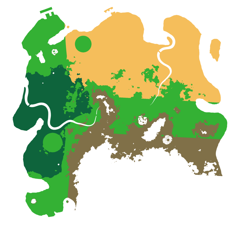 Biome Rust Map: Procedural Map, Size: 3900, Seed: 93715523