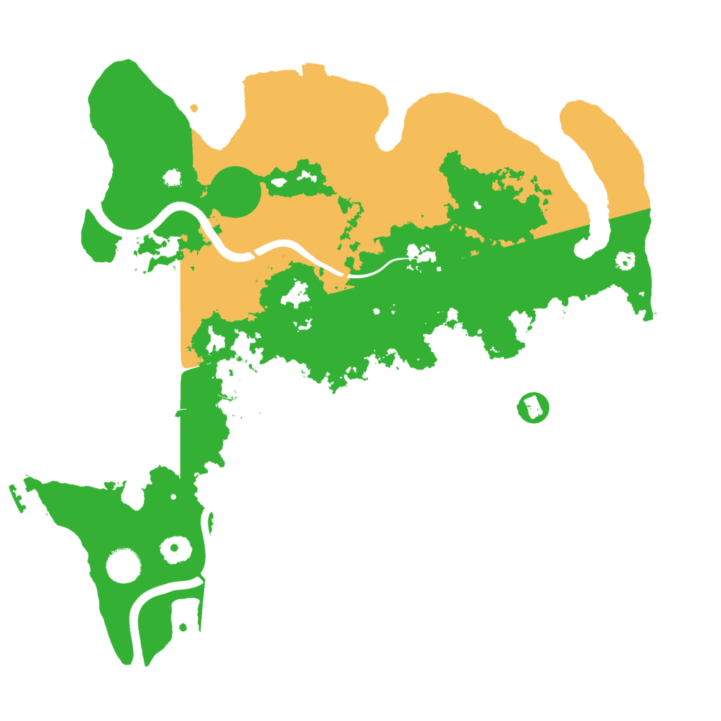 Biome Rust Map: Procedural Map, Size: 3700, Seed: 21522211
