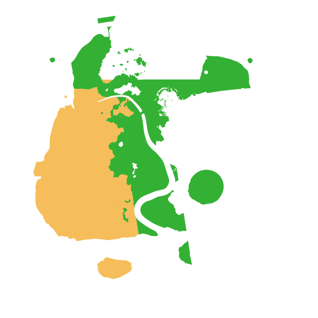 Biome Rust Map: Procedural Map, Size: 2500, Seed: 1679498763