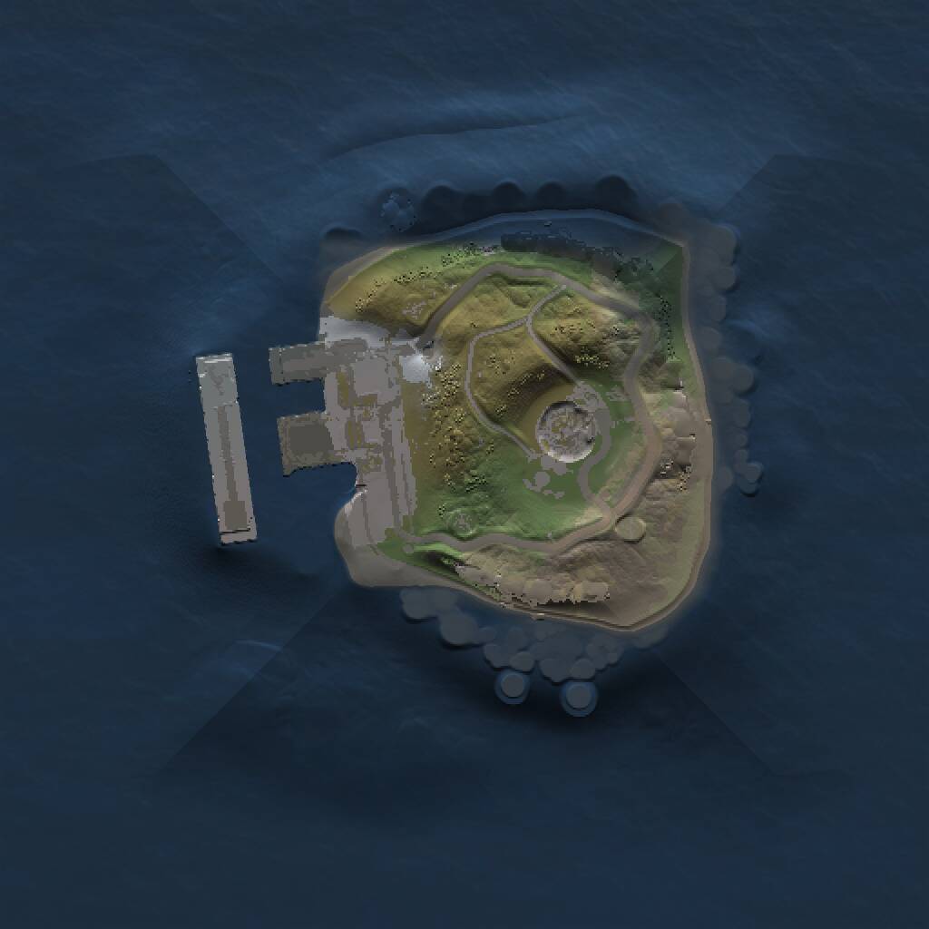 Rust Map: Procedural Map, Size: 1000, Seed: 483164, 3 Monuments