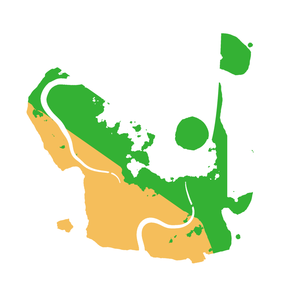 Biome Rust Map: Procedural Map, Size: 2500, Seed: 778859653