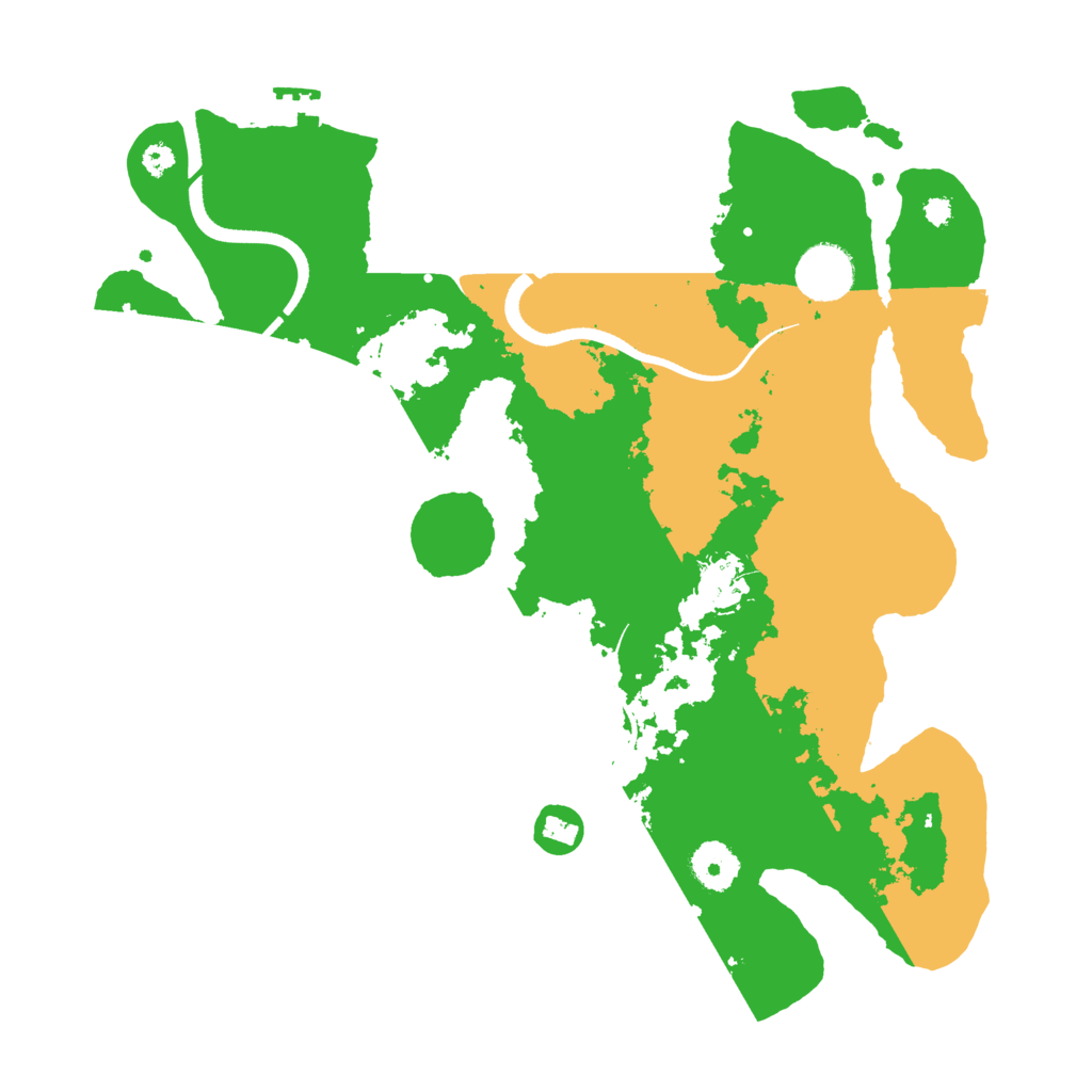 Biome Rust Map: Procedural Map, Size: 3500, Seed: 457511069