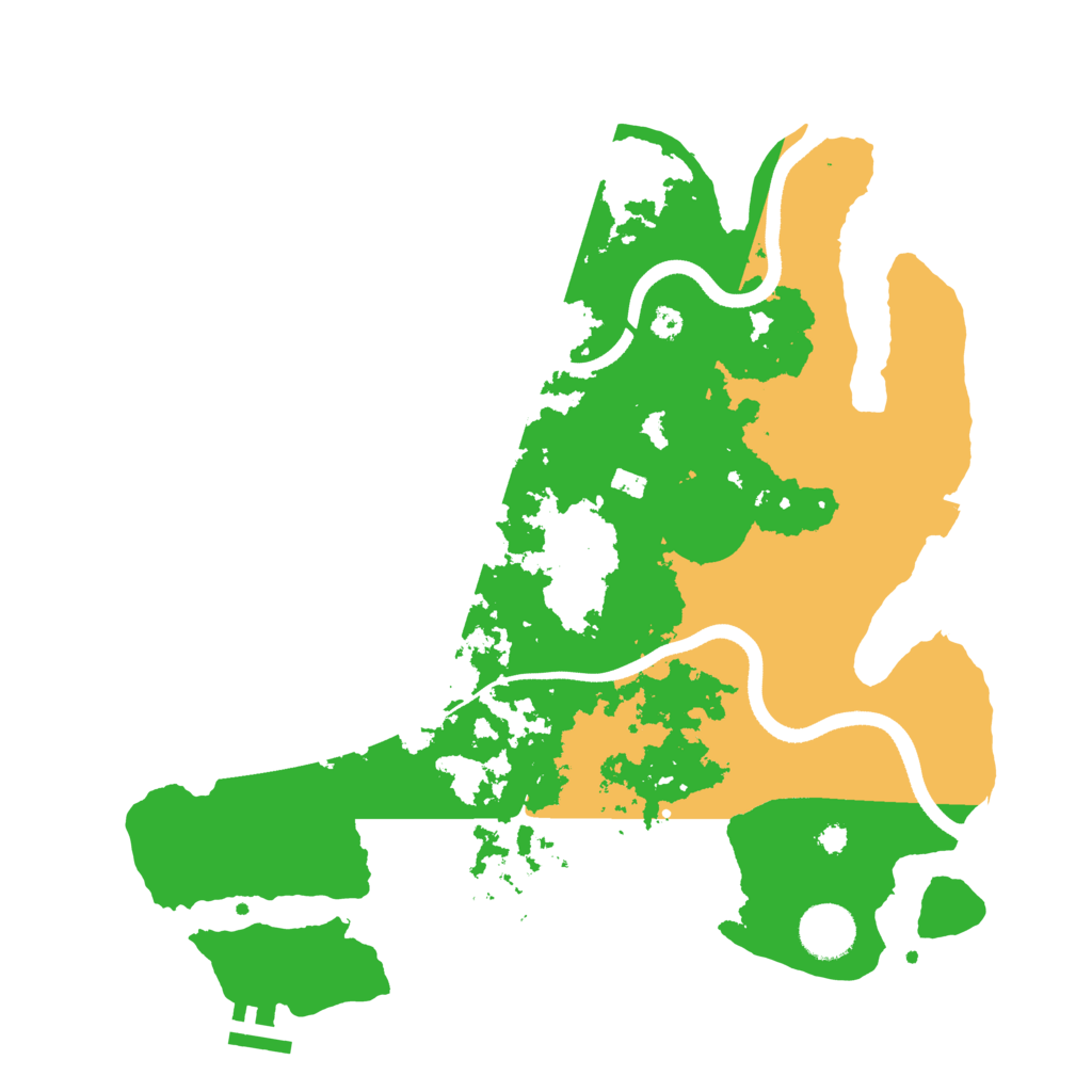 Biome Rust Map: Procedural Map, Size: 3500, Seed: 20774
