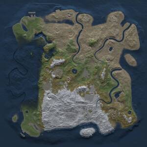 Thumbnail Rust Map: Procedural Map, Size: 4250, Seed: 1548528052, 16 Monuments