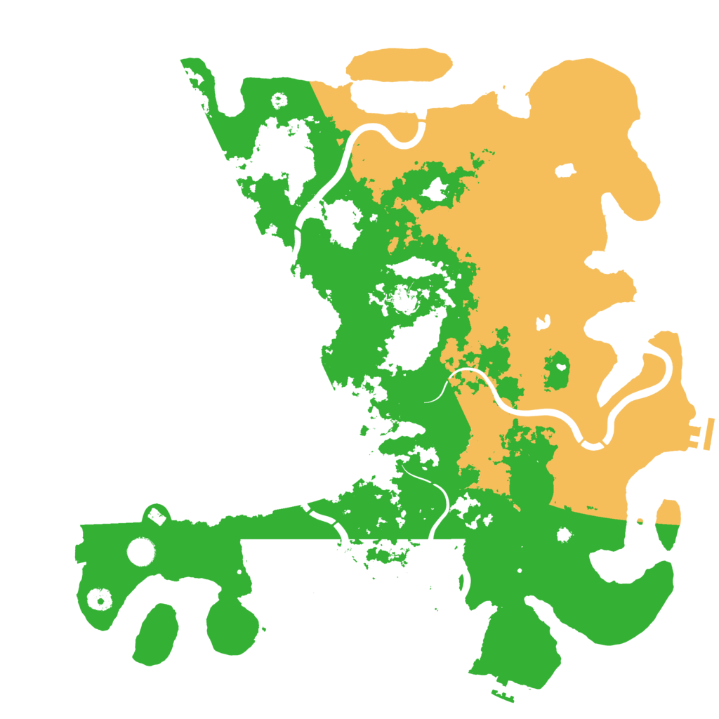 Biome Rust Map: Procedural Map, Size: 4500, Seed: 520025976