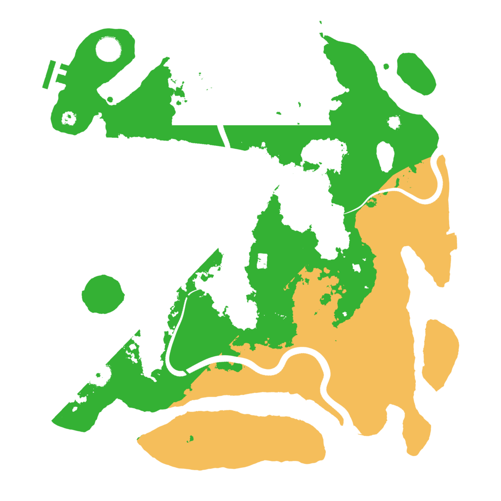 Biome Rust Map: Procedural Map, Size: 3500, Seed: 994130451
