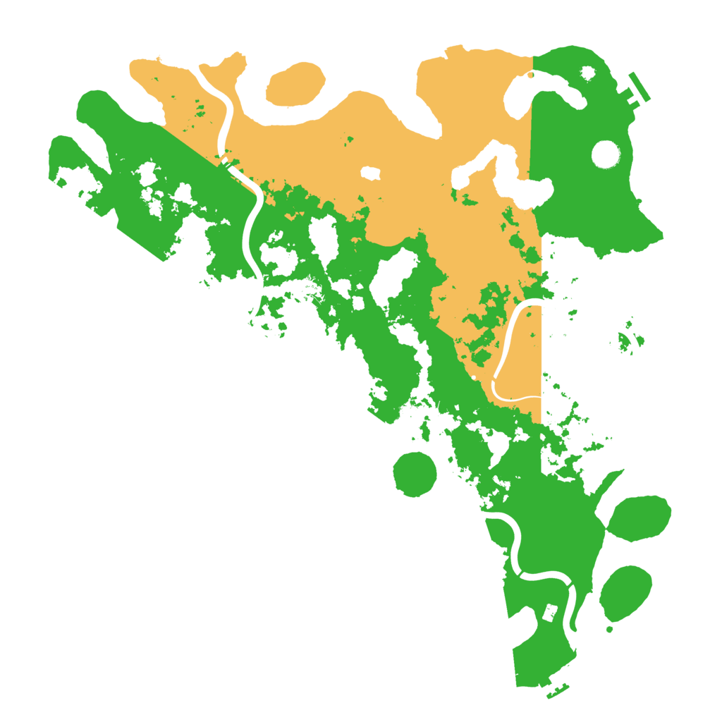 Biome Rust Map: Procedural Map, Size: 4500, Seed: 64656565