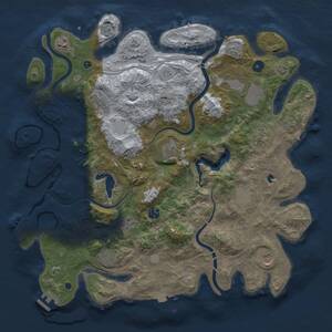 Thumbnail Rust Map: Procedural Map, Size: 4250, Seed: 790674448, 17 Monuments