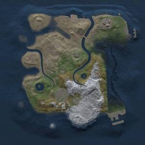 Thumbnail Rust Map: Procedural Map, Size: 2500, Seed: 148660730, 9 Monuments