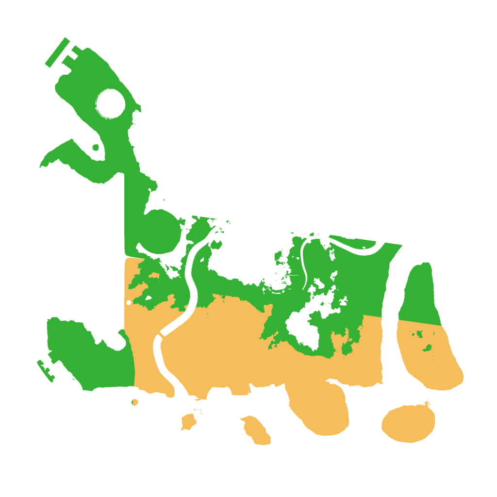 Biome Rust Map: Procedural Map, Size: 3000, Seed: 231595885