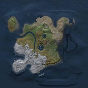 Thumbnail Rust Map: Procedural Map, Size: 2200, Seed: 272652321, 5 Monuments