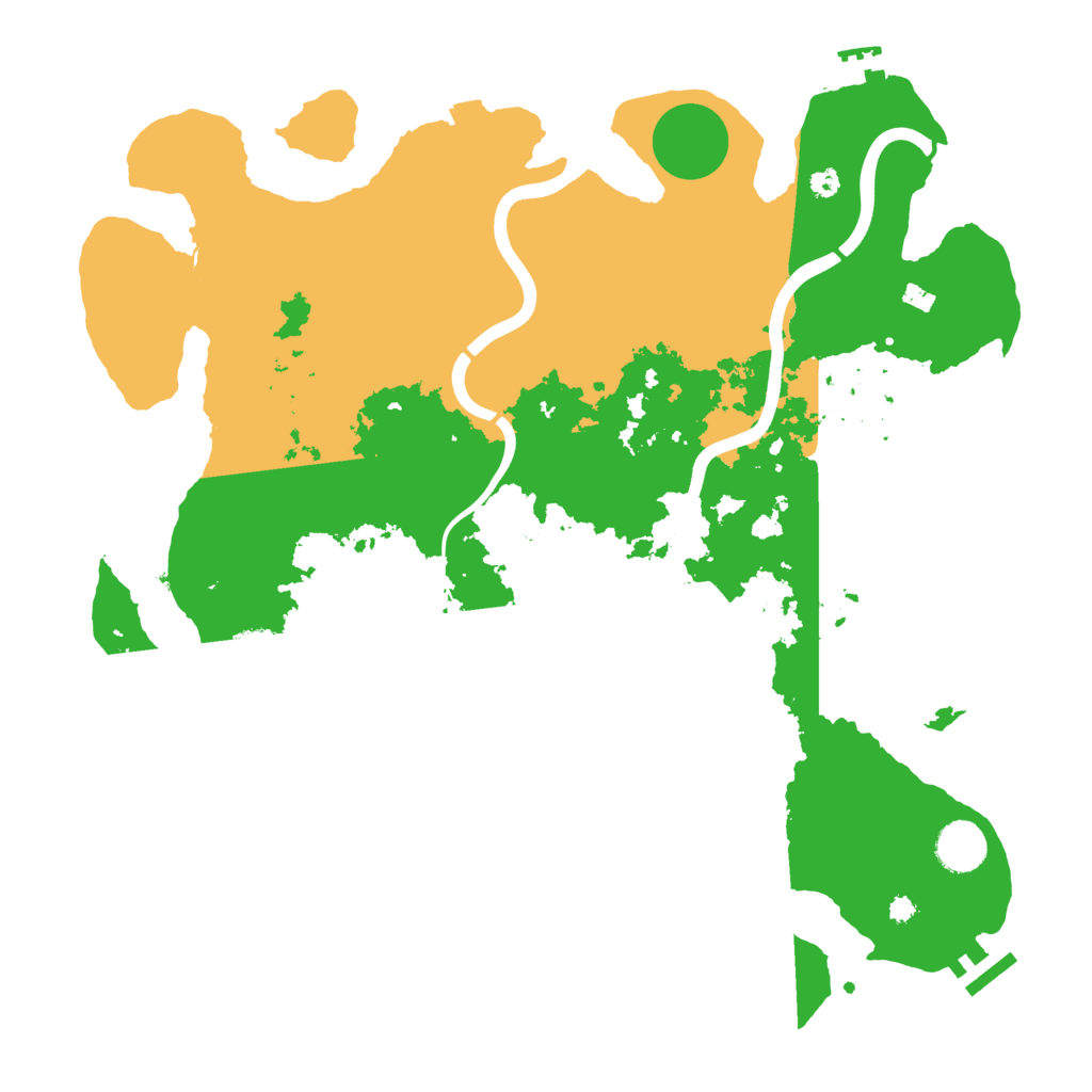 Biome Rust Map: Procedural Map, Size: 3800, Seed: 1984603005