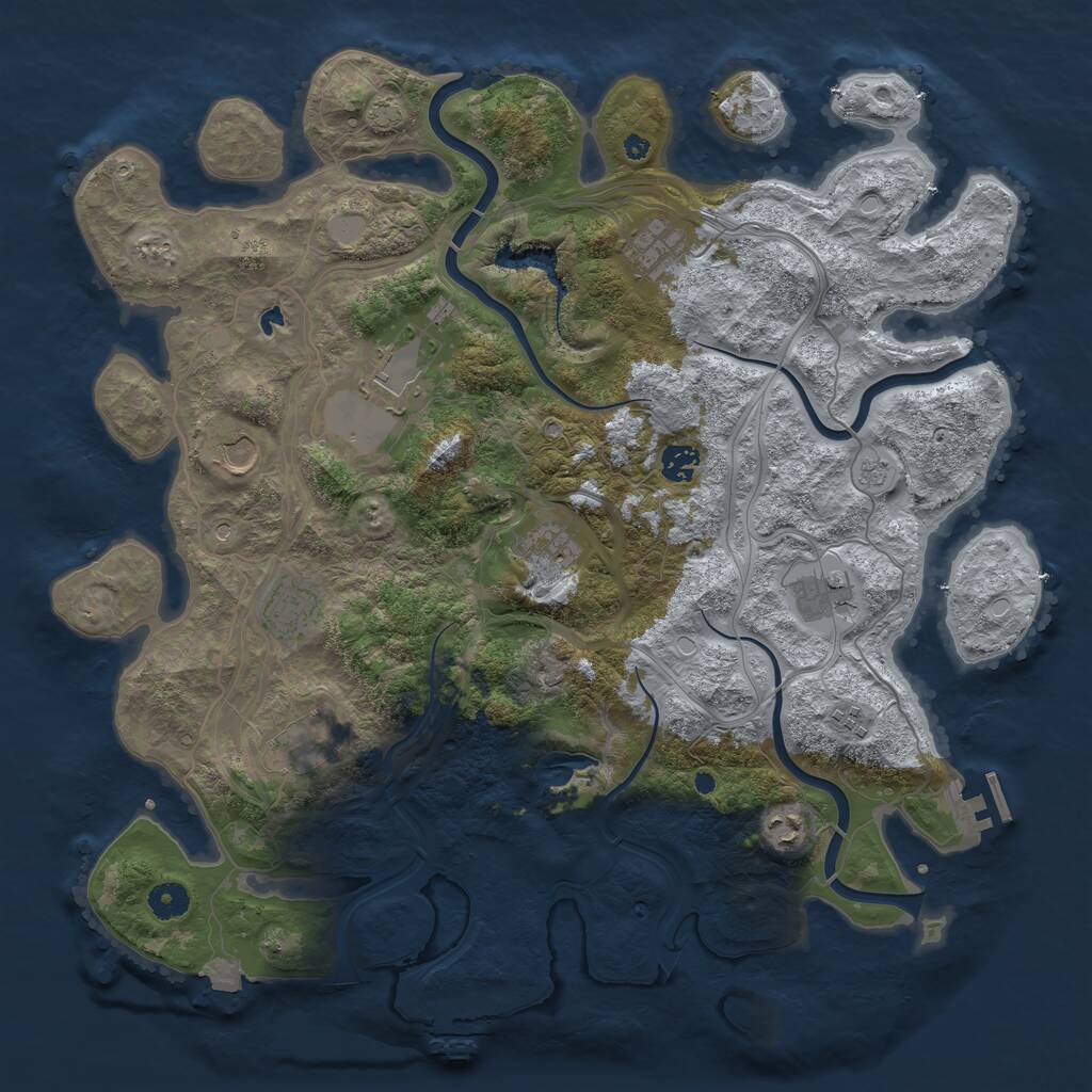 Rust Map: Procedural Map, Size: 4250, Seed: 1601582802, 16 Monuments