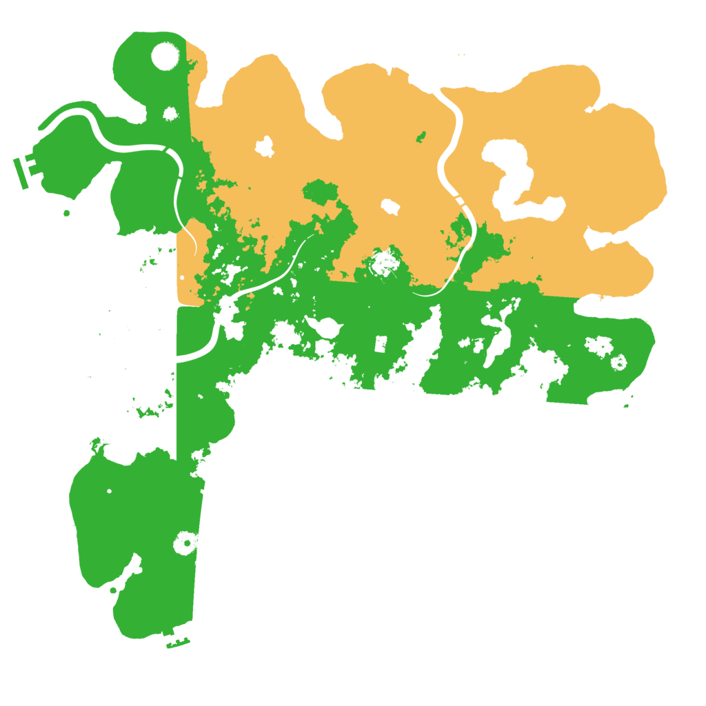 Biome Rust Map: Procedural Map, Size: 4500, Seed: 105334342