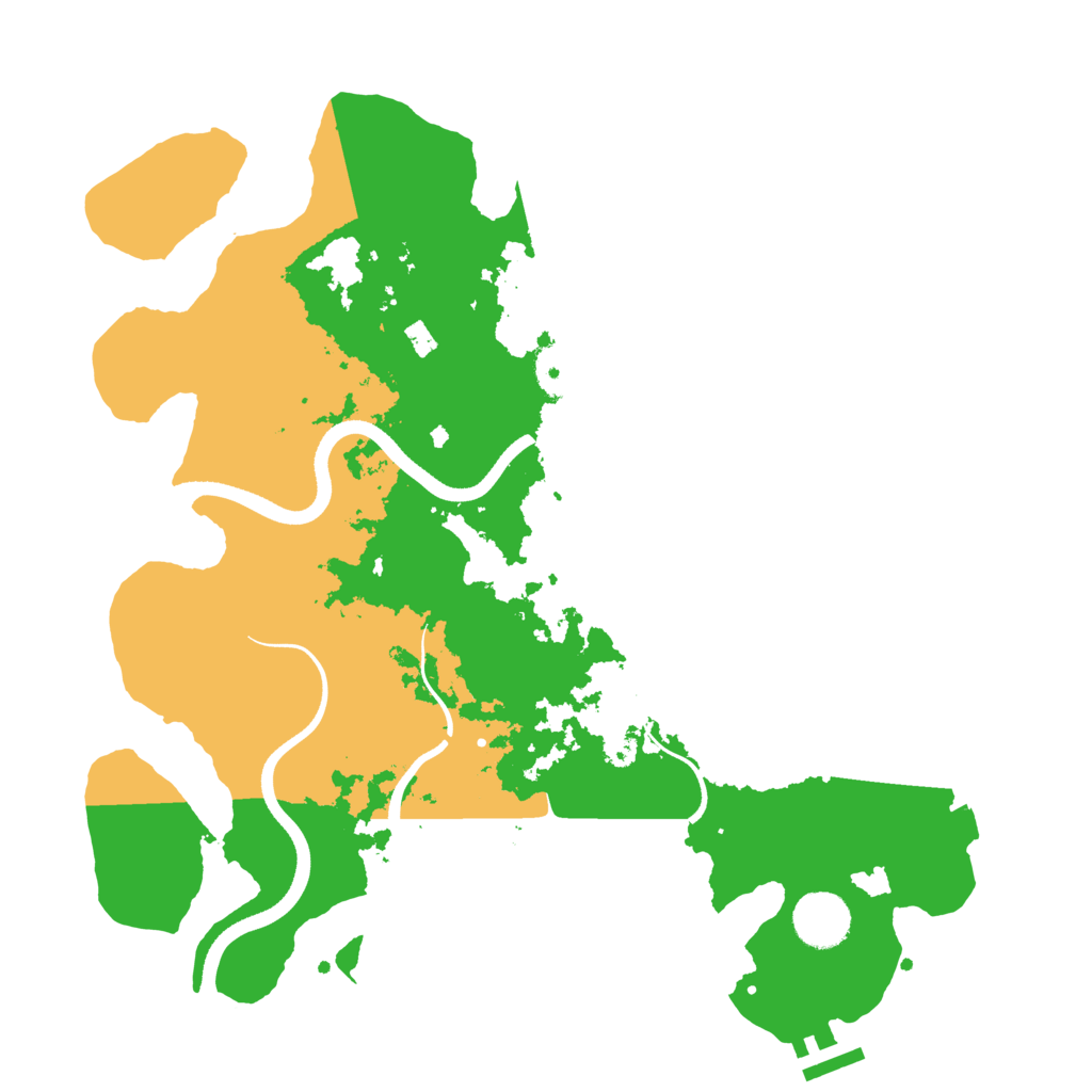 Biome Rust Map: Procedural Map, Size: 3500, Seed: 5482