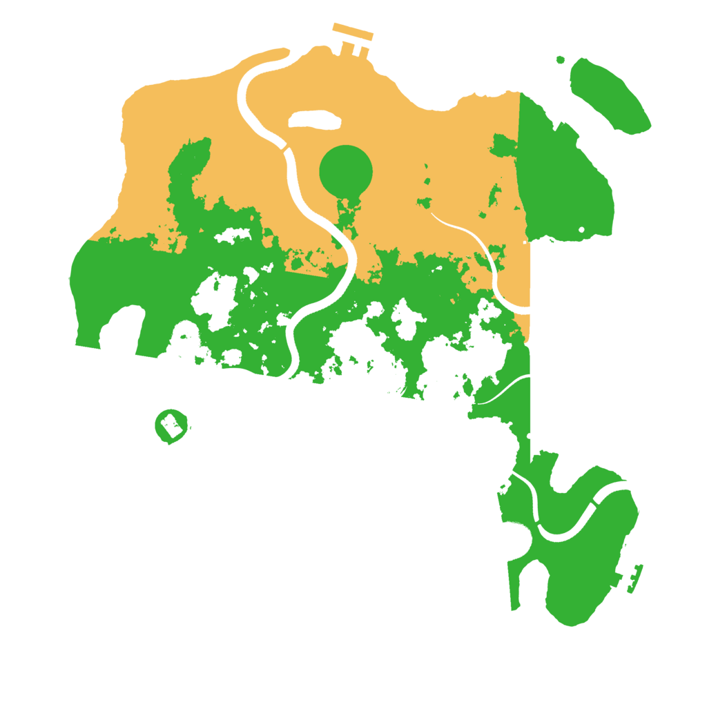 Biome Rust Map: Procedural Map, Size: 3500, Seed: 1081387352