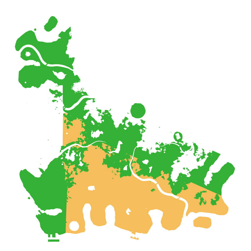 Biome Rust Map: Procedural Map, Size: 4500, Seed: 387467043
