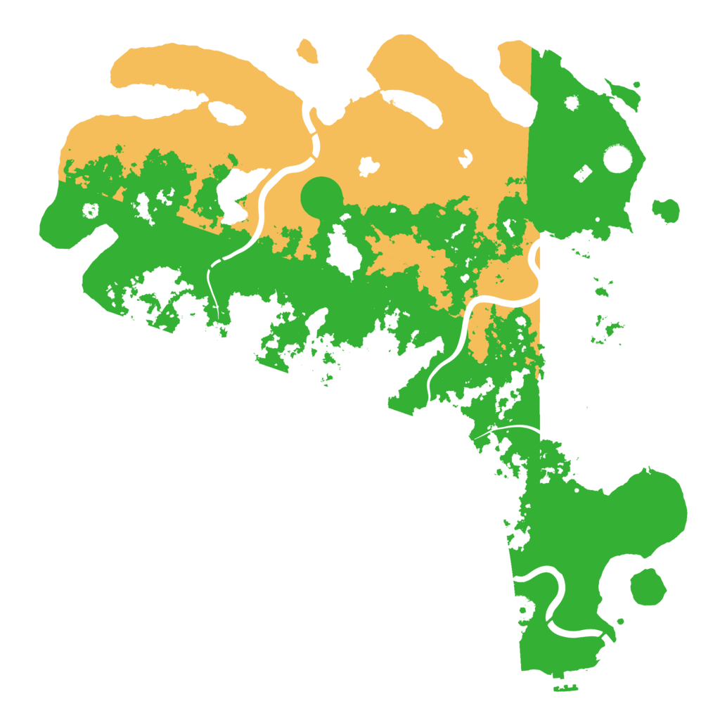 Biome Rust Map: Procedural Map, Size: 4500, Seed: 86365505