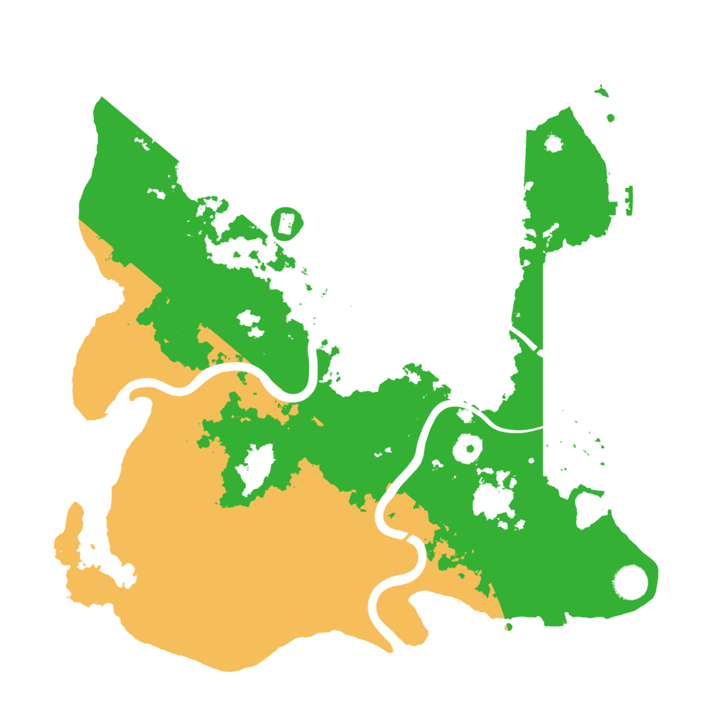 Biome Rust Map: Procedural Map, Size: 3700, Seed: 1212853663