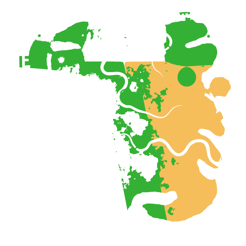 Biome Rust Map: Procedural Map, Size: 3500, Seed: 576910