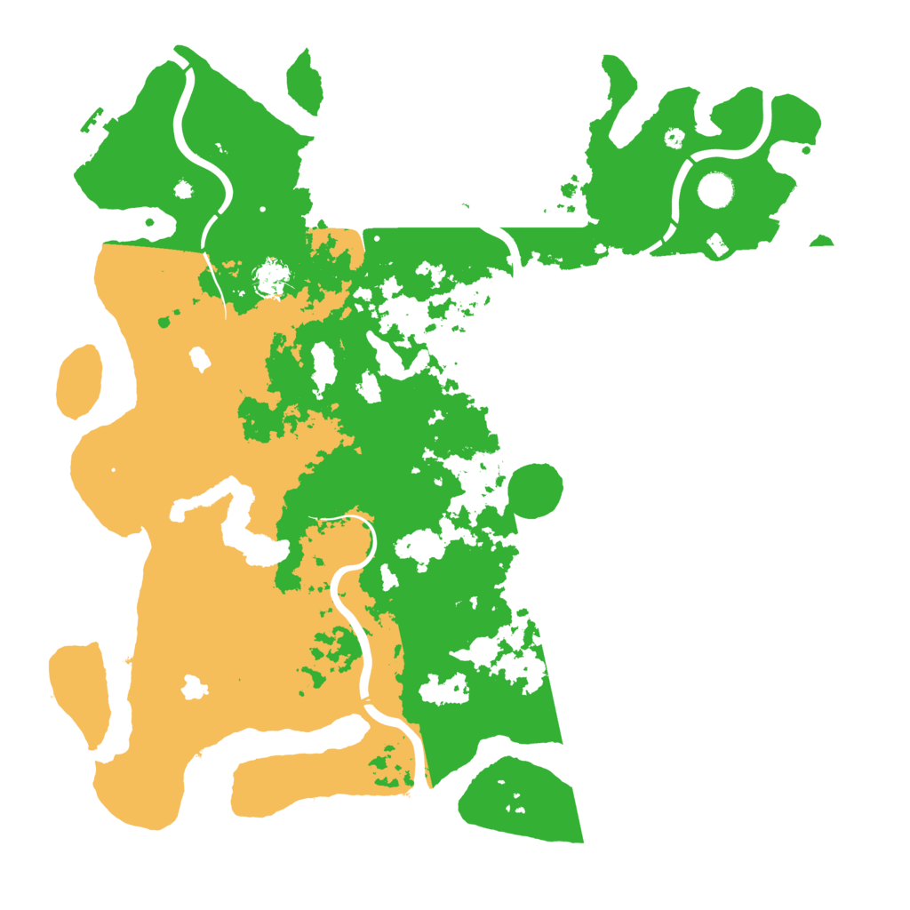Biome Rust Map: Procedural Map, Size: 4500, Seed: 1186509292