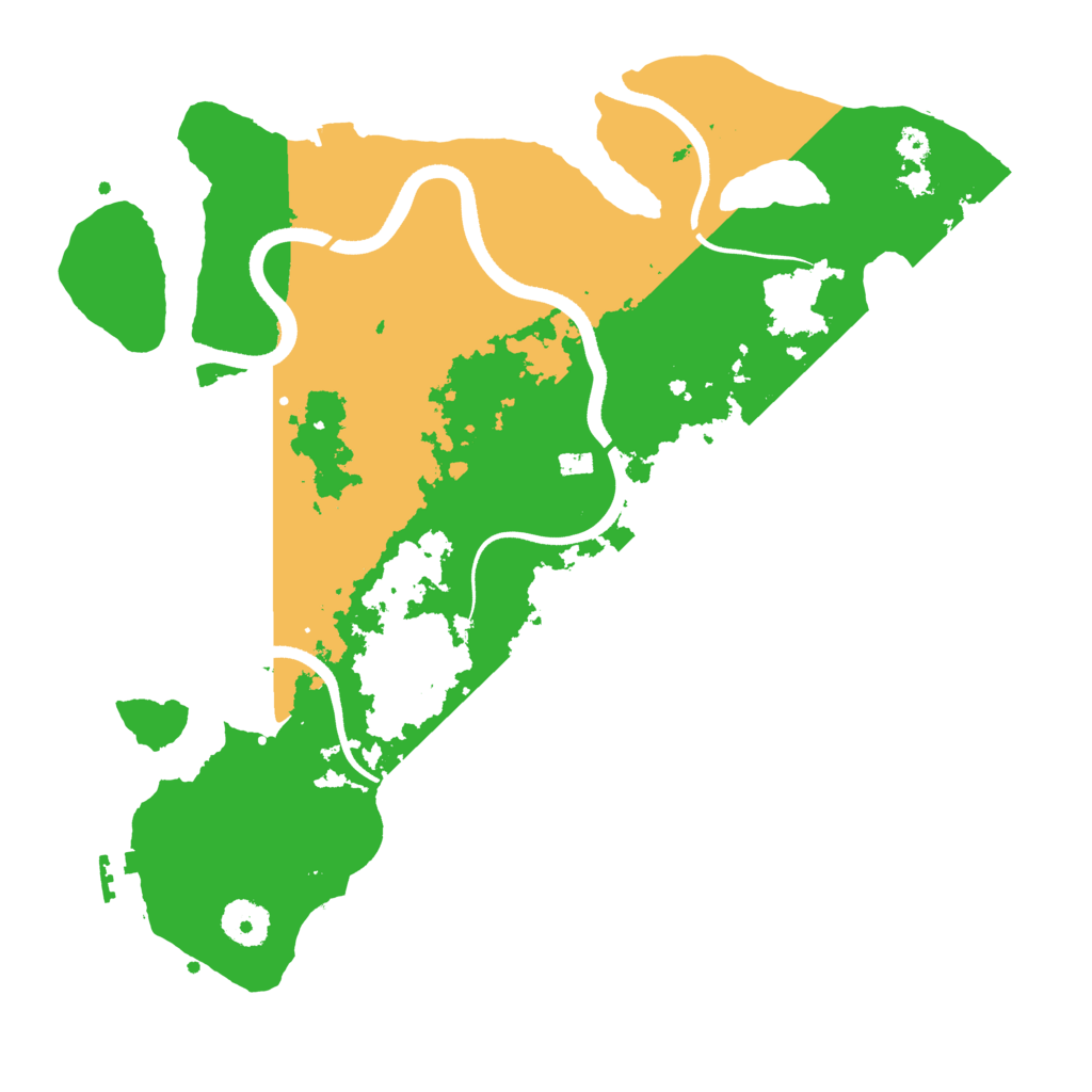 Biome Rust Map: Procedural Map, Size: 3500, Seed: 12252987