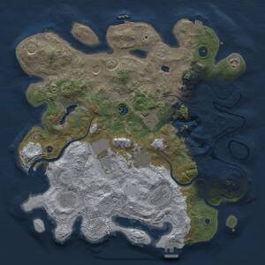 Thumbnail Rust Map: Procedural Map, Size: 4000, Seed: 1599495982, 15 Monuments